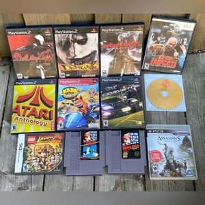 Huge Video Game Lot - NES, PS2, WII, Nintendo DS, PS3 & Zelda